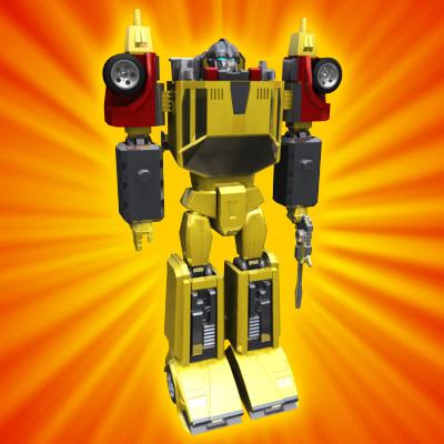 3D Model of Transforming Robot Toy car - 3D Render 1